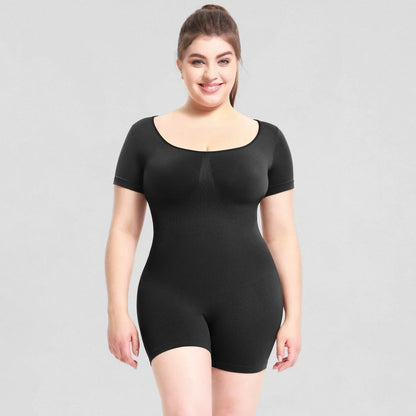Tummy Control Bodyshaper Bodysuit Costume Butt Lifyer Short Sleeve Shapewear Slim Shorts Seamless Rompers Sport Fitness Jumpsuit