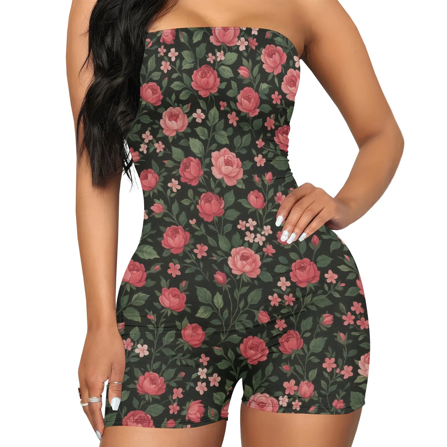 Strapless Shapewear Women's Tummy Control Bodysuit Seamless Body Shaper Thong Tube Top Bodysuits One Piece