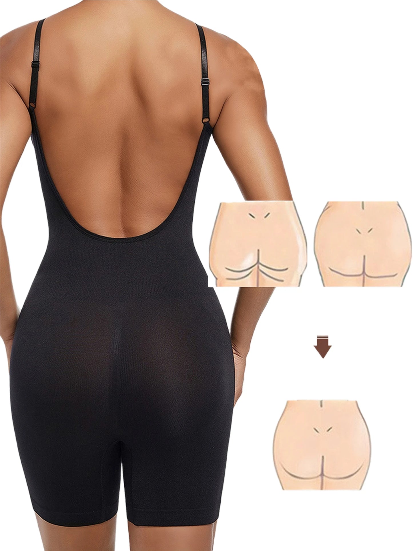 Women Seamless Backless Bodysuit Butt Lifter Shapewear Waist Trainer Body Shaper Tummy Control Corset Slimming Underwear