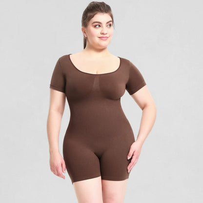 Tummy Control Bodyshaper Bodysuit Costume Butt Lifyer Short Sleeve Shapewear Slim Shorts Seamless Rompers Sport Fitness Jumpsuit