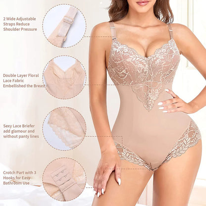 Sexy Camisole Bodysuit Shapewear Women Tummy Control Hip Butt Lifter Rompers One Piece Jumpsuit Shapping Thongs Exotic Underwear