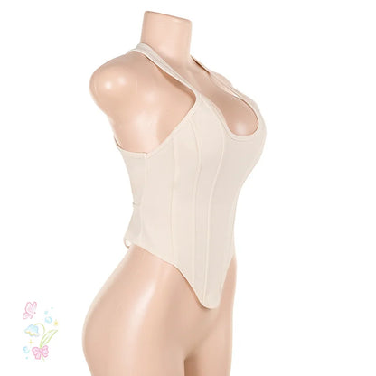 Women Tops 2025 Summer Corset Fashion Camisole Casual Vest Slim Fitted Shaper Tank Top Woman T-Shirt Girdle Top Female Shapewear