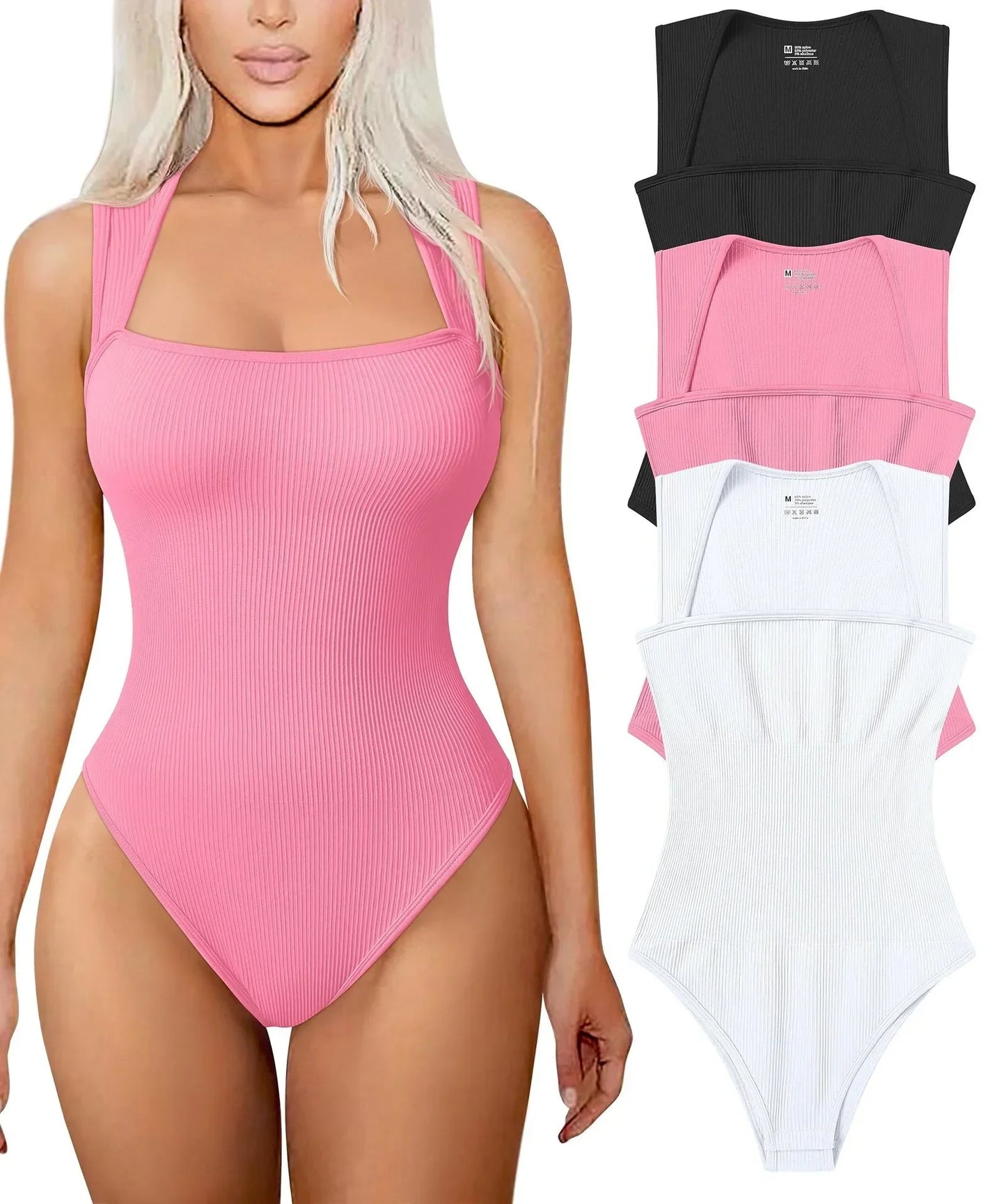 Women Sleeveless Bodysuit Shapewear Thong Waist Trainer Underwear Body Shapers Tummy Slimmer Belly Compression Control Tank Tops