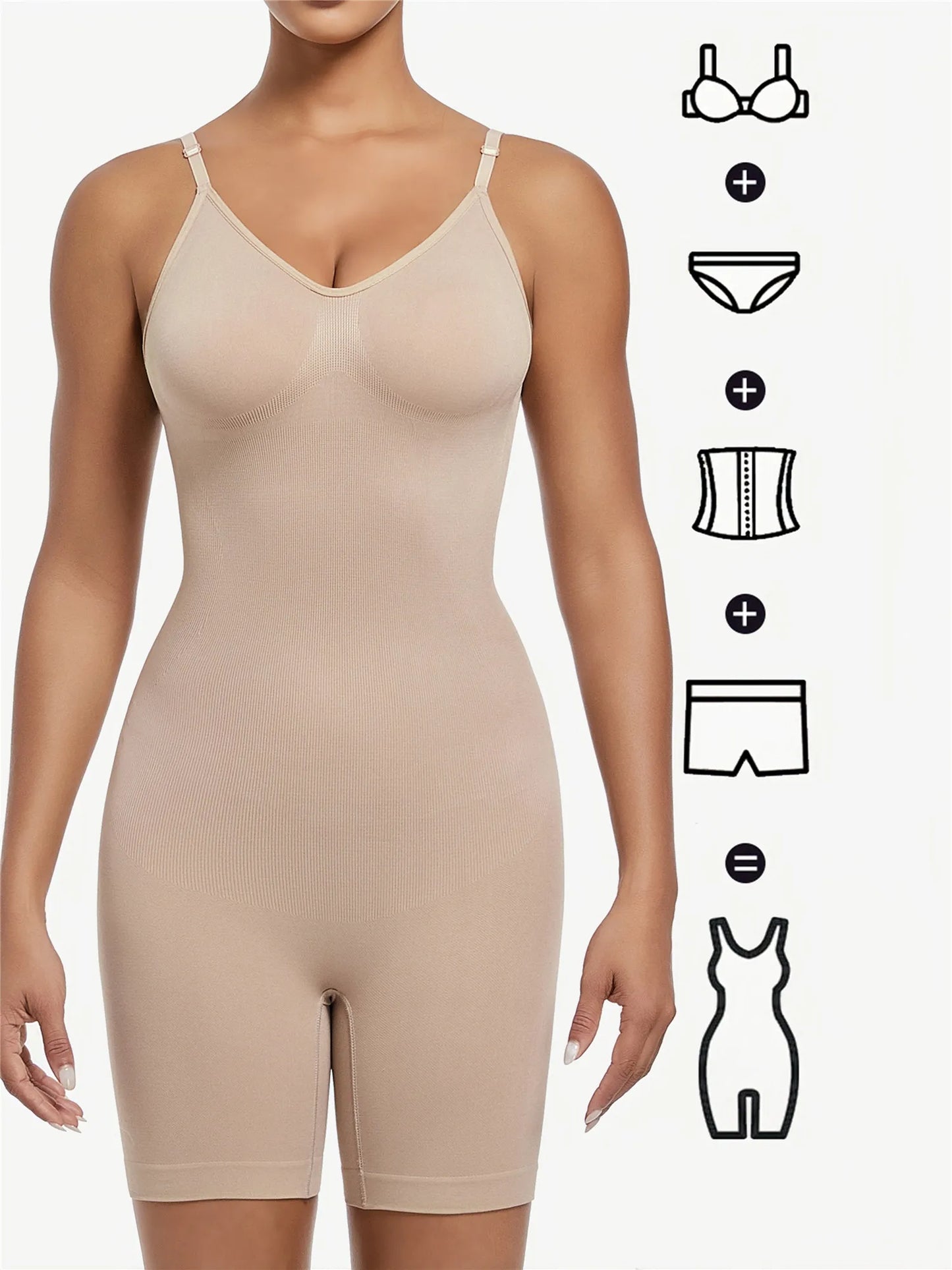 Women Seamless Backless Bodysuit Butt Lifter Shapewear Waist Trainer Body Shaper Tummy Control Corset Slimming Underwear