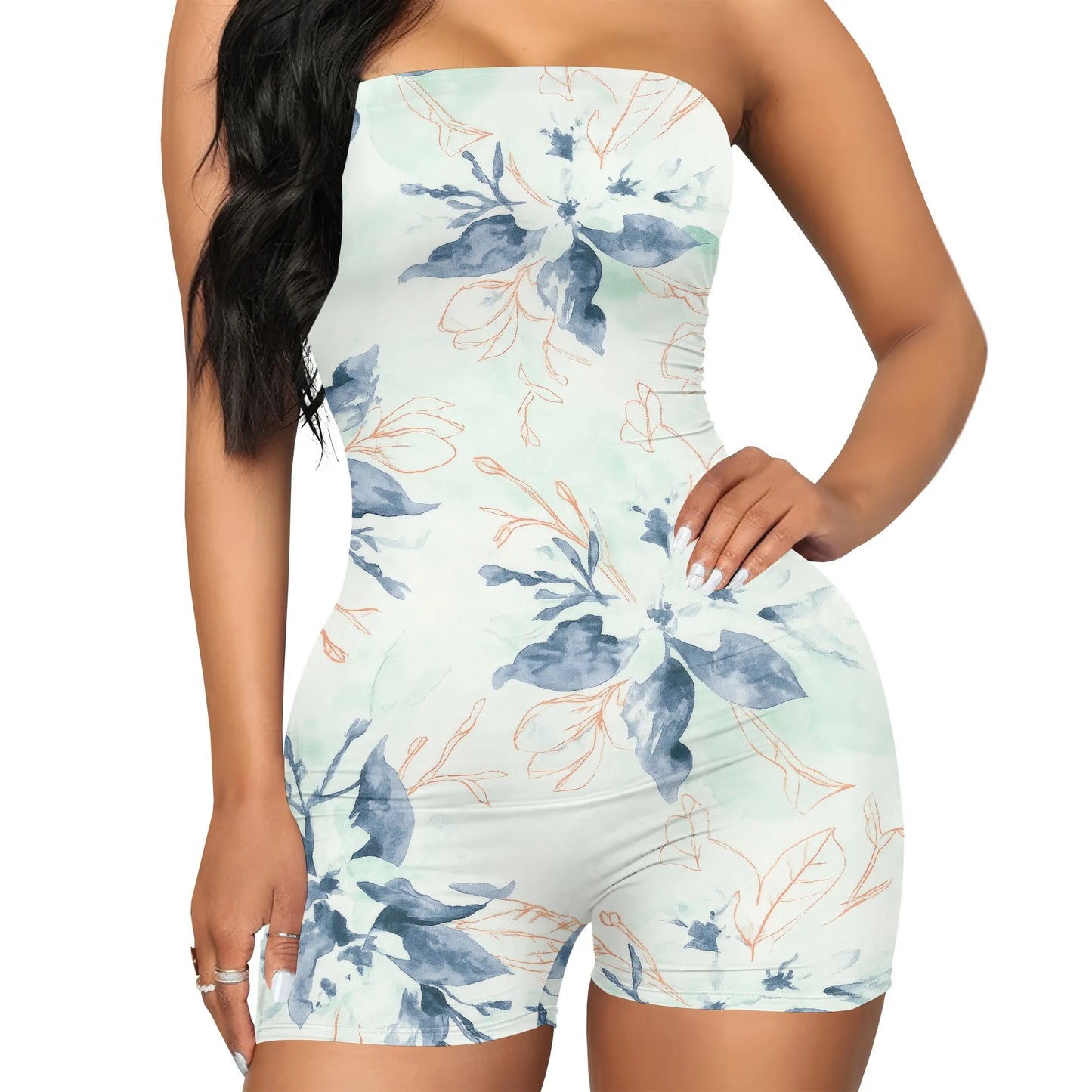 Strapless Shapewear Women's Tummy Control Bodysuit Seamless Body Shaper Thong Tube Top Bodysuits One Piece