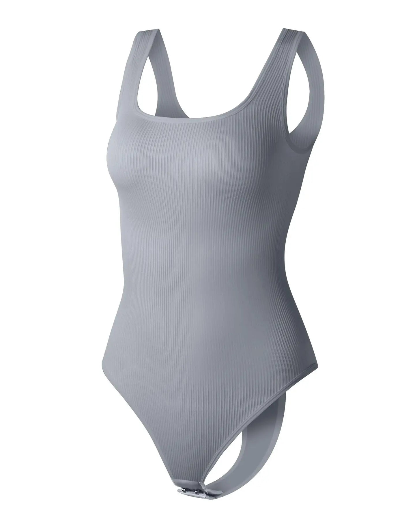 Ribbed Tummy Jumpsuit Daily Shaper Bodysuits Light Control Compress Tummy Control Open Crotch Shapewear Suits Open Crotch