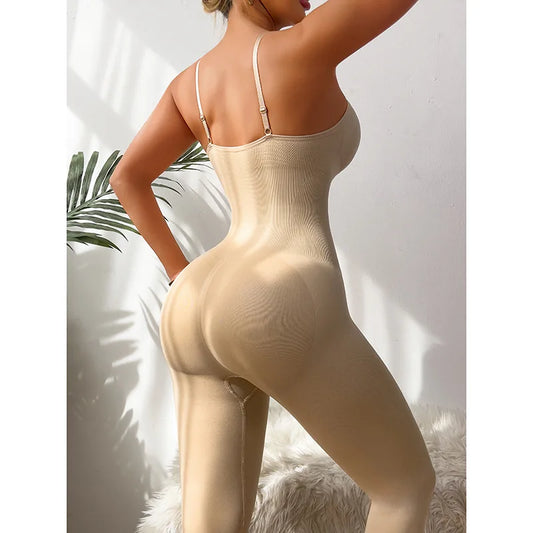 Seamless Shapewear Bodysuit w/Tummy Control Tank Top Strapless Full-Length Pants Sleeveless Body Shaper High Waist Slim 2025 New