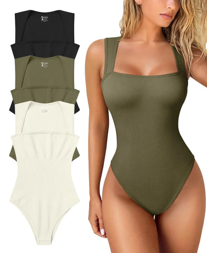 Women Sleeveless Bodysuit Shapewear Thong Waist Trainer Underwear Body Shapers Tummy Slimmer Belly Compression Control Tank Tops