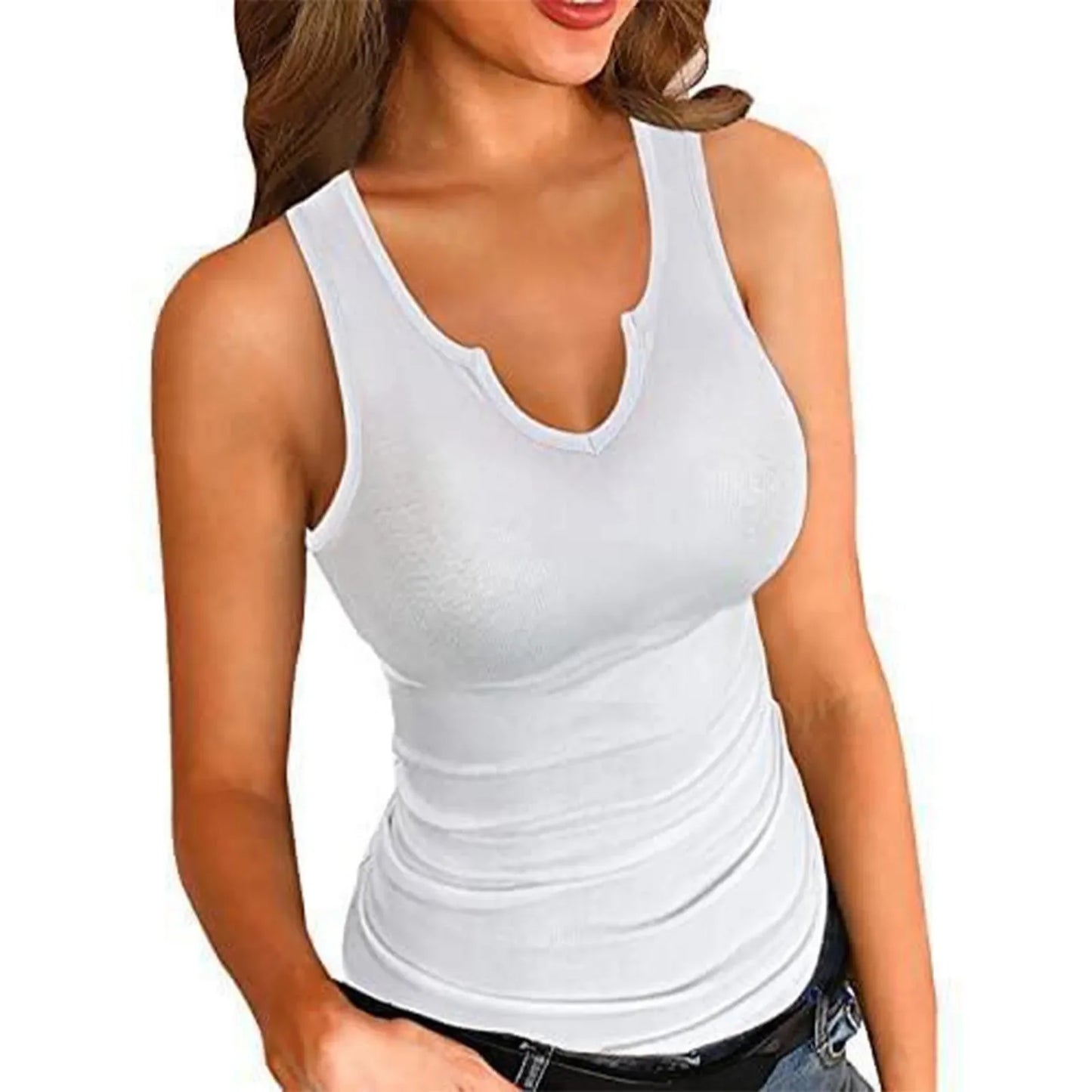 Women Summer Solid Color Sport Camisole Vest Shapewear Bodycon Sleeveless Casual Tank Tops For Women Suspender Shirt Top Female