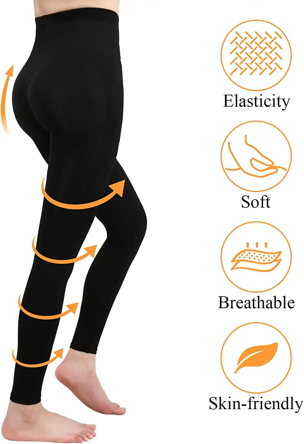 High Waist Leggings Women Shapewear Leg Slimming Body ShaperTummy Control