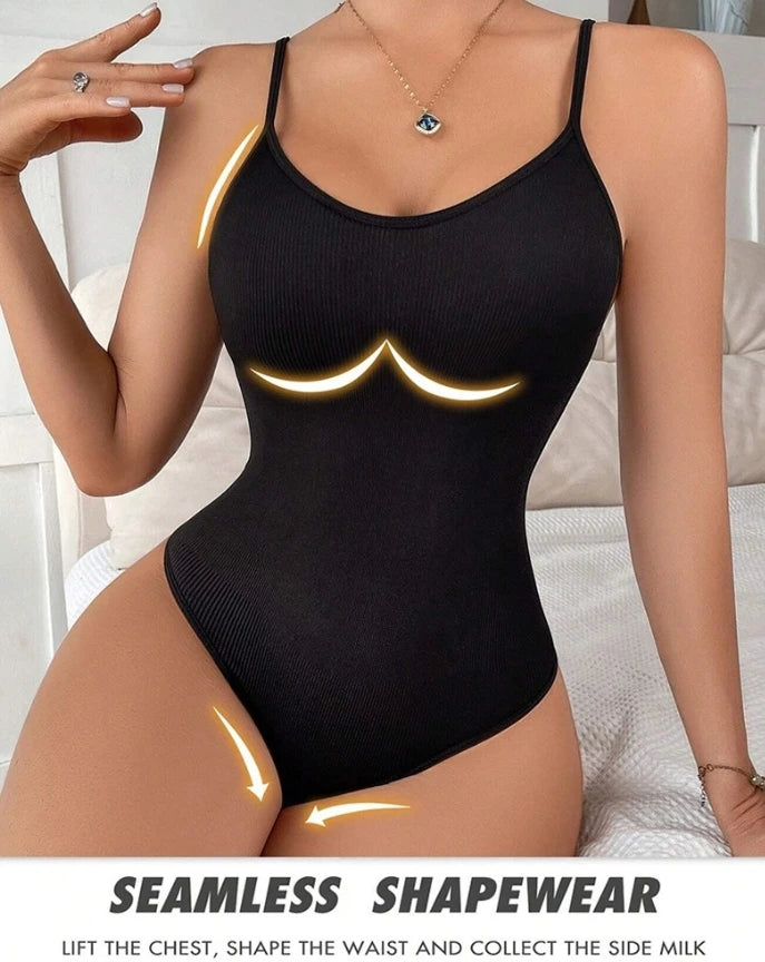 Women ShapeSculpt Tummy Control Shapewear Bodysuit Butt Lifter Full Body Shaper Skinny Seamless Waist Trainer with Built in Bra