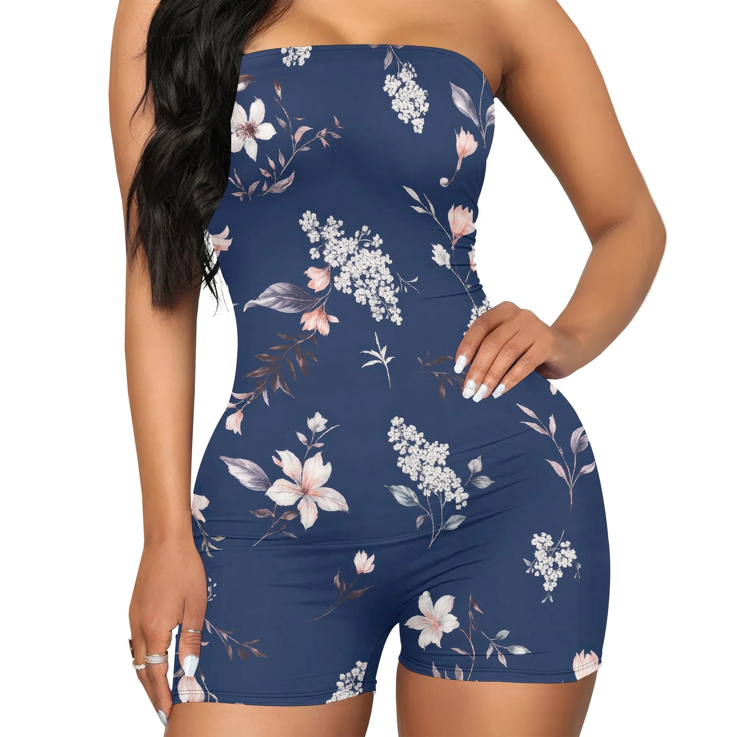 Strapless Shapewear Women's Tummy Control Bodysuit Seamless Body Shaper Thong Tube Top Bodysuits One Piece