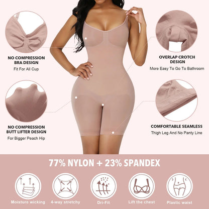 Bodysuit Shapewear Women Full Body Shaper Tummy Control Slimming Sheath Butt Lifter Push Up Thigh Slimmer Abdomen Shapers Corset