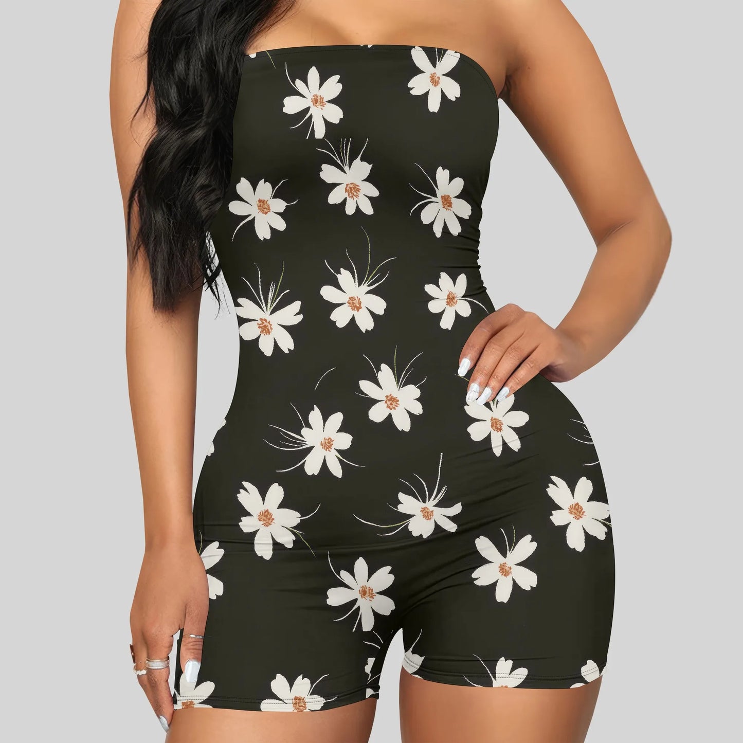 Strapless Shapewear Women's Tummy Control Bodysuit Seamless Body Shaper Thong Tube Top Bodysuits One Piece