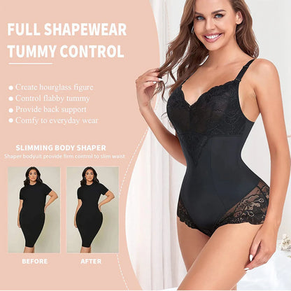 Sexy Camisole Bodysuit Shapewear Women Tummy Control Hip Butt Lifter Rompers One Piece Jumpsuit Shapping Thongs Exotic Underwear