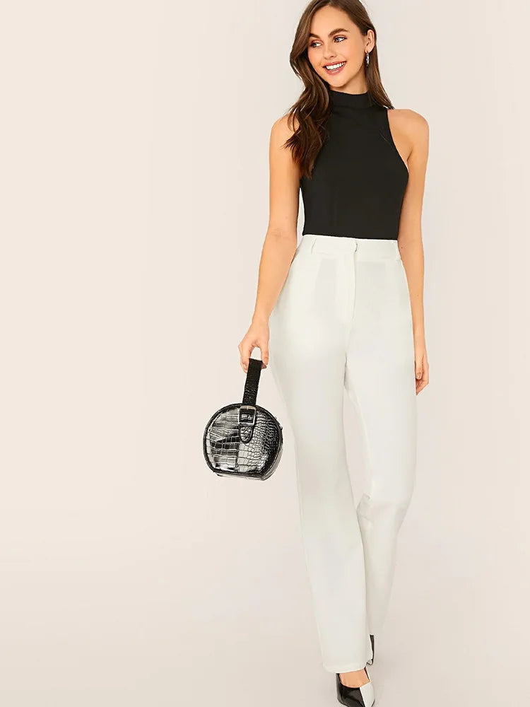 Y2K Summer Women's Sleeveless Bodycon Sexy Fashion Streetwear Vintage Sport Jumpsuit Gothic Hollow High Neck One-Piece Shapewear