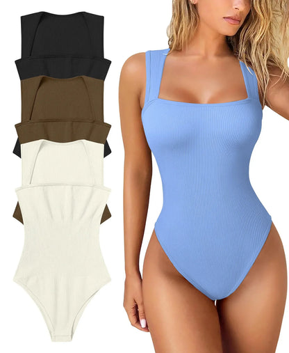 Women Sleeveless Bodysuit Shapewear Thong Waist Trainer Underwear Body Shapers Tummy Slimmer Belly Compression Control Tank Tops