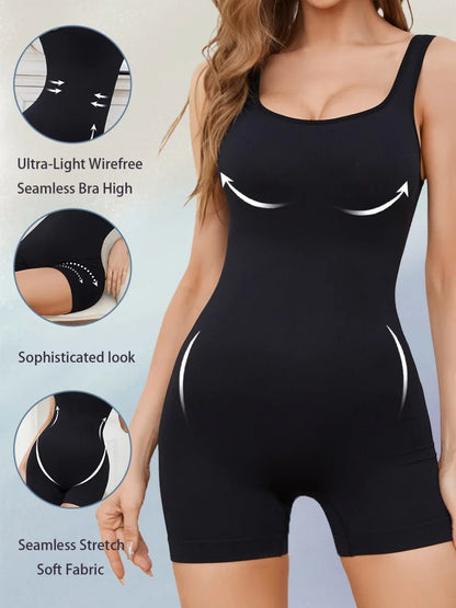 Seamless Shapewear Bodysuit for Women Tummy Control Full Body Shaper Waist Trainer Slimming Corset Underwear
