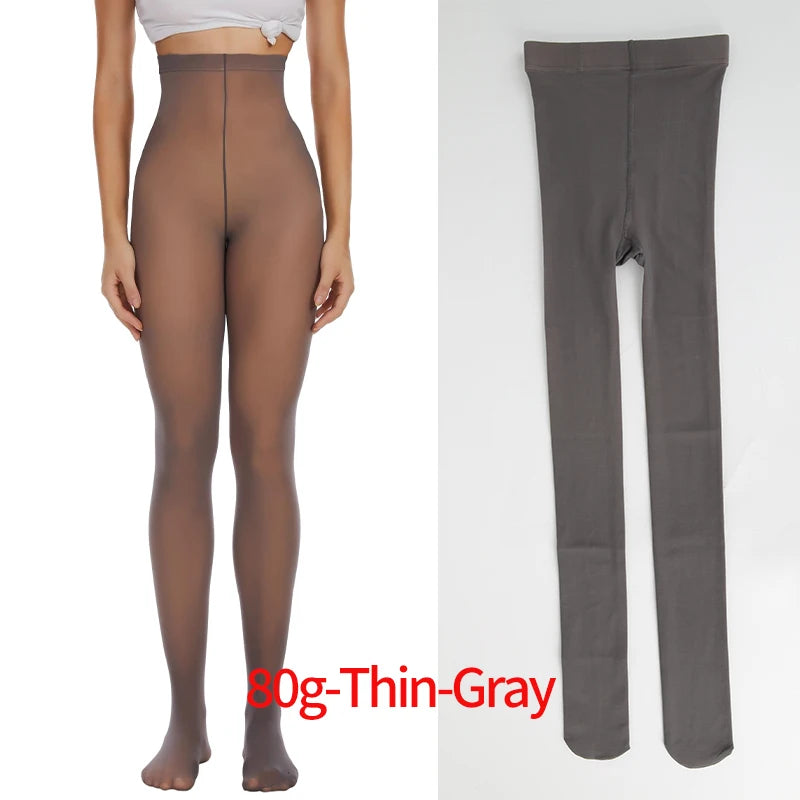 Leg Slimming Body Shaper Keep Warm Compression Leggings High Waist Control Panties Thigh Slimmer Butt Lifter Shapewear Leggins