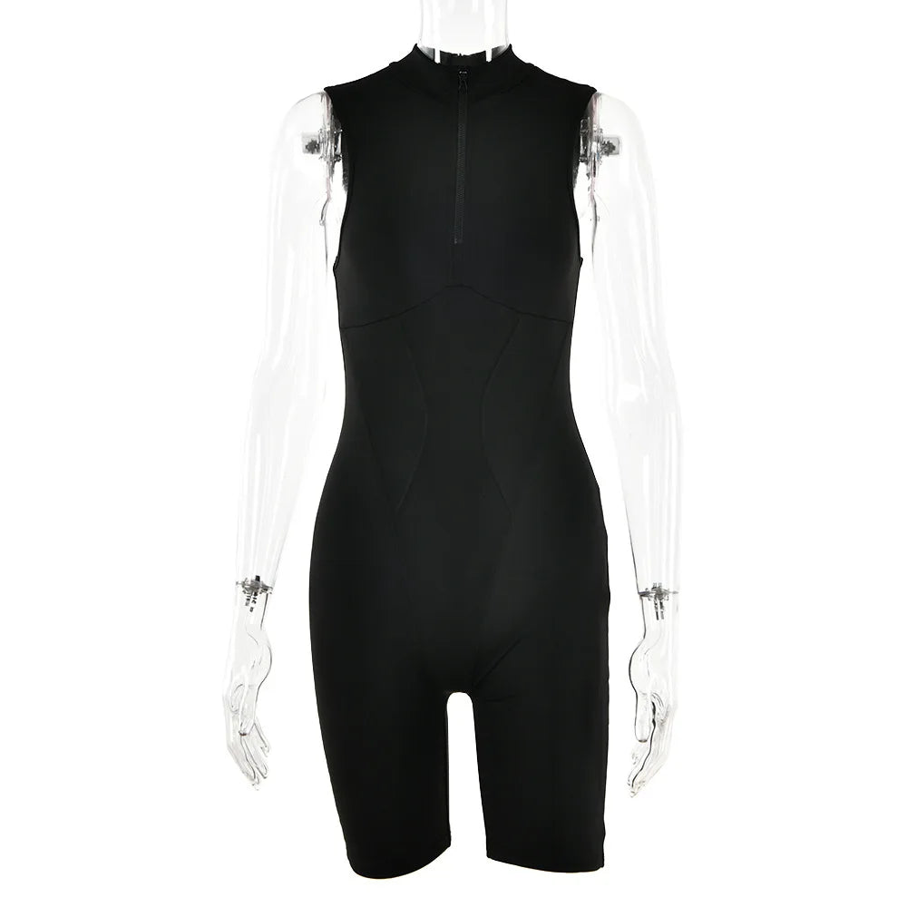 Summer New Yoga Sports Style Shapewear Sexy Hot Girl Fashion Tight Short Jumpsuit