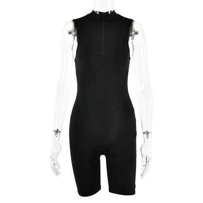 Summer New Yoga Sports Style Shapewear Sexy Hot Girl Fashion Tight Short Jumpsuit