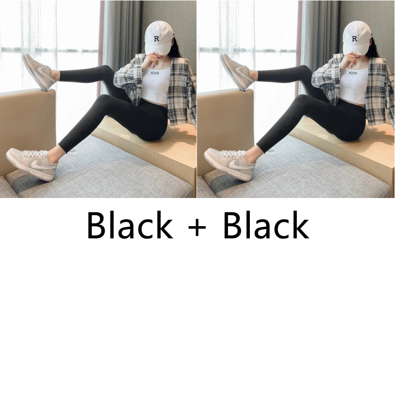 High Waist Leggings Women Shapewear Leg Slimming Body ShaperTummy Control