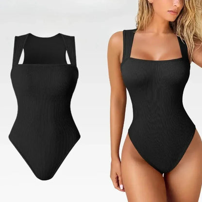 Bodysuit for Women Tummy Control Shapewear Seamless Sculpting Thong Body Shaper Tank Top Tank Wide Shoulder Straps