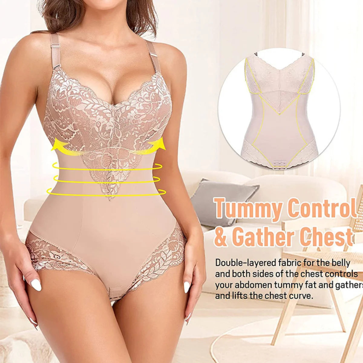 Sexy Camisole Bodysuit Shapewear Women Tummy Control Hip Butt Lifter Rompers One Piece Jumpsuit Shapping Thongs Exotic Underwear