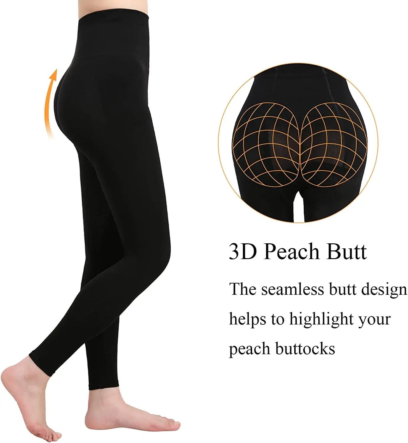 High Waist Leggings Women Shapewear Leg Slimming Body ShaperTummy Control