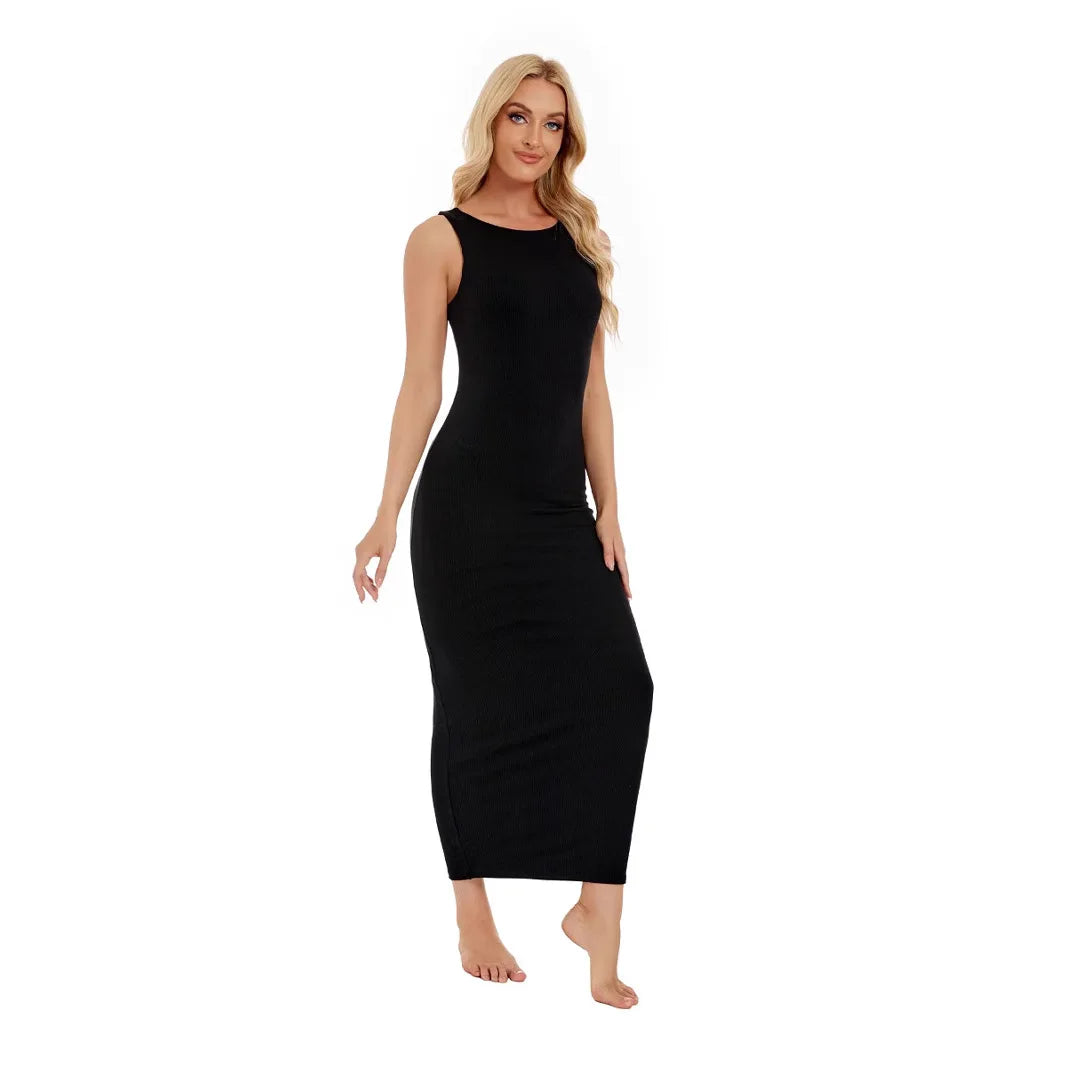 2025 Cross-border Women's Sleeveless Shapewear Double-layer Corset Dress Cw97252