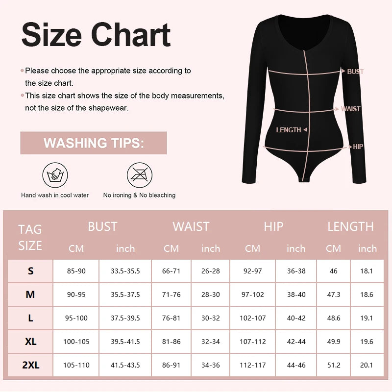 Deep V Neck Bodysuit Women's Long Sleeved Shapewear Shaper Lady Sexy Going Out Tops Body Suits Female Warm Clothes Autumn Winter