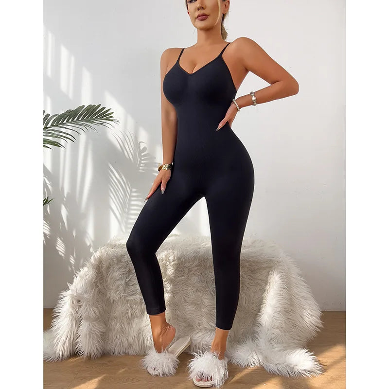Seamless Shapewear Bodysuit w/Tummy Control Tank Top Strapless Full-Length Pants Sleeveless Body Shaper High Waist Slim 2025 New