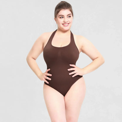 Women's Halter Shapewear Bodysuits Tummy Control Rompers Jumpsuits Stretch Underwear Fajas Colombianas Butt Lifter Shaping Tops