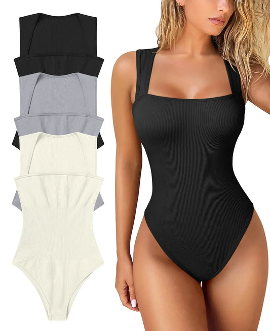 Women Sleeveless Bodysuit Shapewear Thong Waist Trainer Underwear Body Shapers Tummy Slimmer Belly Compression Control Tank Tops