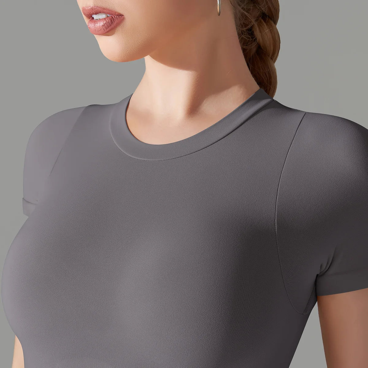 Pmwrun Women's Active Wear Seamless Shapewear Short Sleeve Bodysuit Shaping Sports Beauty Yoga Dress