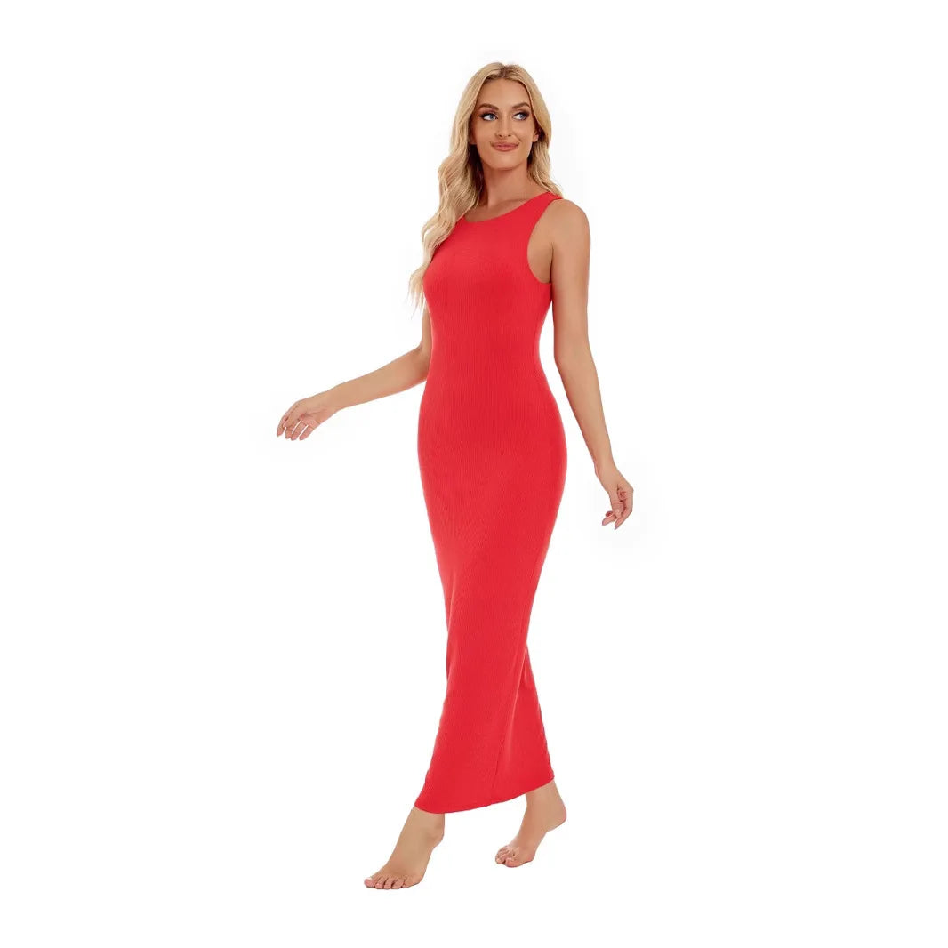 2025 Cross-border Women's Sleeveless Shapewear Double-layer Corset Dress Cw97252