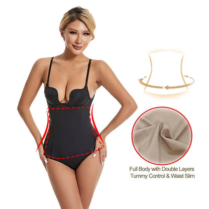 Strapless Invisible Tummy Control Shapewear Fajas Waist Trainer Slimming Sexy Bodysuits Modeling Strap Body Shaper Underwear