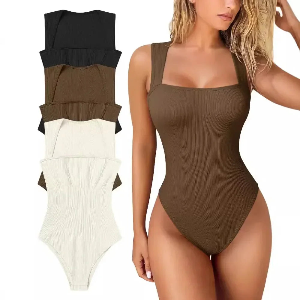 Women Sleeveless Bodysuit Shapewear Thong Waist Trainer Underwear Body Shapers Tummy Slimmer Belly Compression Control Tank Tops