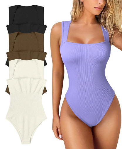 Women Sleeveless Bodysuit Shapewear Thong Waist Trainer Underwear Body Shapers Tummy Slimmer Belly Compression Control Tank Tops