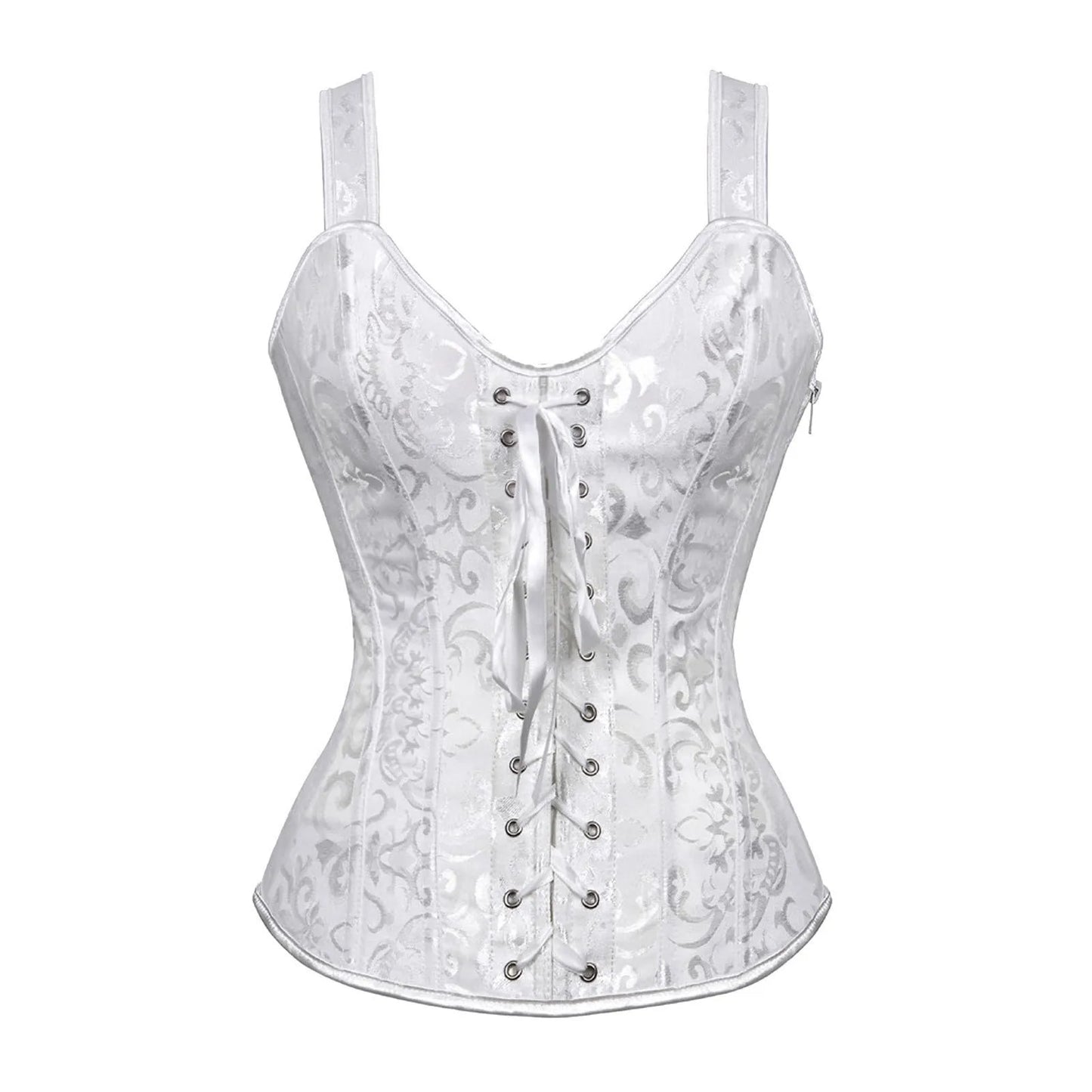 Women's Sexy Slimming Retro Lace Back Bandage Corset Top Fashion V-neck Suspenden High Quailty Body Shapewear