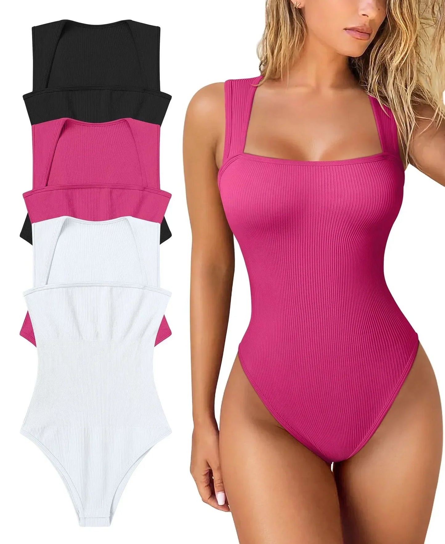 Women Sleeveless Bodysuit Shapewear Thong Waist Trainer Underwear Body Shapers Tummy Slimmer Belly Compression Control Tank Tops