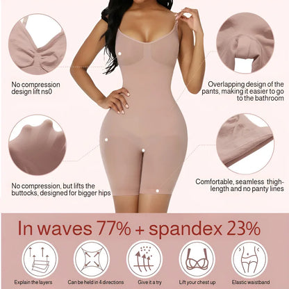 BreliraOne Piece Full Body Shapewear 360° Tummy Control Seamless Butt Lift Bodyshaper Corset Breathable Women Shaping Slimming