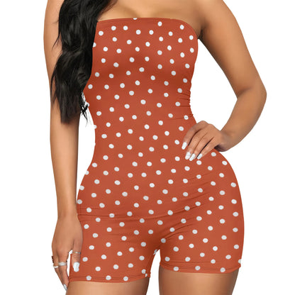 Strapless Shapewear Women's Tummy Control Bodysuit Seamless Body Shaper Thong Tube Top Bodysuits One Piece