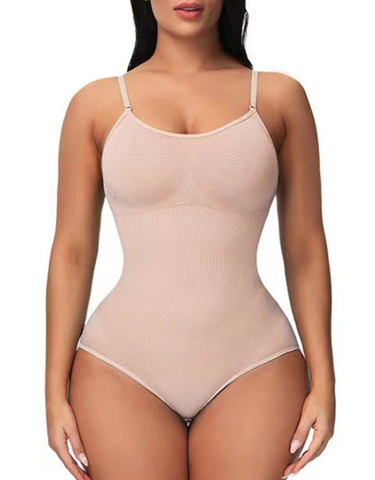 Women ShapeSculpt Tummy Control Shapewear Bodysuit Butt Lifter Full Body Shaper Skinny Seamless Waist Trainer with Built in Bra